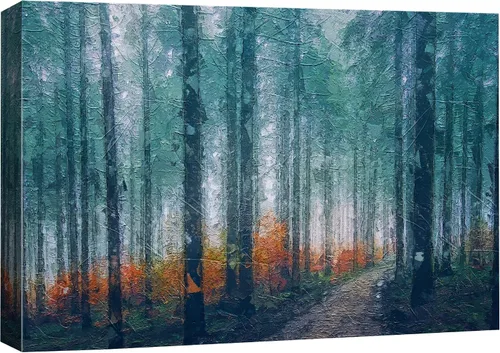Vista 26 de SIGNFORD Lienzo impreso para pared, puesta de sol, campo de girasol, naturaleza, desierto, paisaje decorativo, relajante, tranquilo, para sala