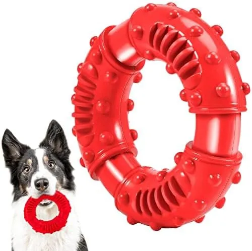 Vista 10 de SIMENA Juguete masticable resistente para perros masticadores agresivos, juguete natural para dentición para razas medianas, juguete masticable