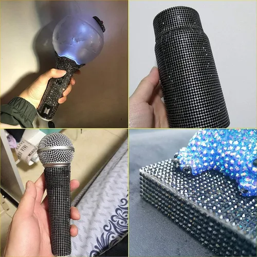 Vista 6 de Adhesivo con diamantes de imitación para decoración de auto, calcomanías autoadhesivas para decoración de automóviles y manualidades con 19440