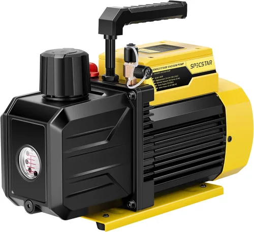 Vista 6 de VIVOHOME Báscula electrónica de carga refrigerante digital de alta precisión con estuche y bomba de vacío de aire HVAC de una sola etapa de 110V 1/4