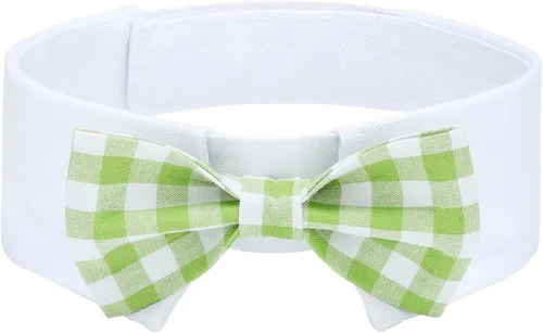 Vista 41 de Collar de corbatín negro para gato Segarty, lindo esmoquin para cachorros con corbatín para perros con collar blanco ajustable hecho a mano