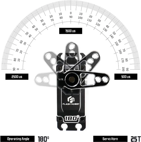 Vista 4 de Servo sin núcleo de 83.8 lbs, servo de alto par de torsión de 8.4 V, engranaje de metal completo servo RC con IP67 impermeable y soporte magnético