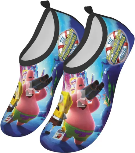 Vista 4 de ADFXRJ Zapatos de agua para niños y niñas, calcetines de agua de secado rápido, natación, playa, yoga, ropa deportiva, piscina, camping, viajes
