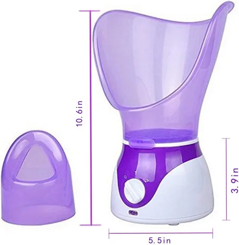 Vista 4 de Vaporizador facial vaporizador facial vapor facial sauna para el hogar humidificador facial para el cuidado de la piel al vapor facial。