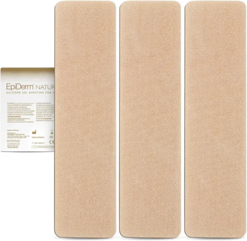 Vista 15 de Epiderm - Tiras de silicona para cicatrices, cinta de silicona de alta calidad para un cuidado óptimo de las cicatrices, versátil, flexible