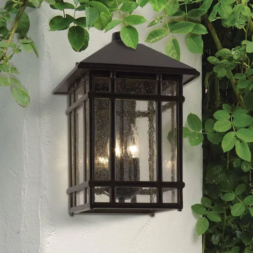 Vista 6 de J du J Sierra Craftsman - Lámpara de pared para exteriores de 15 pulgadas de alto