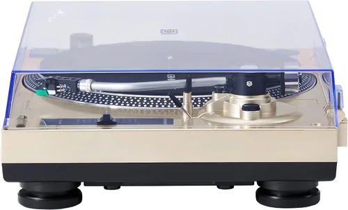 Vista 22 de Crosley KT100BT-CP - Sistema estéreo de tocadiscos Bluetooth con altavoces, champán