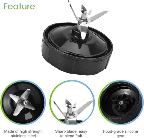Vista 6 de Ninja Blender - Piezas de repuesto para licuadora Ninja de 7 aletas, piezas de licuadora Ninja para vasos de licuadora Ninja compatibles con Nurti