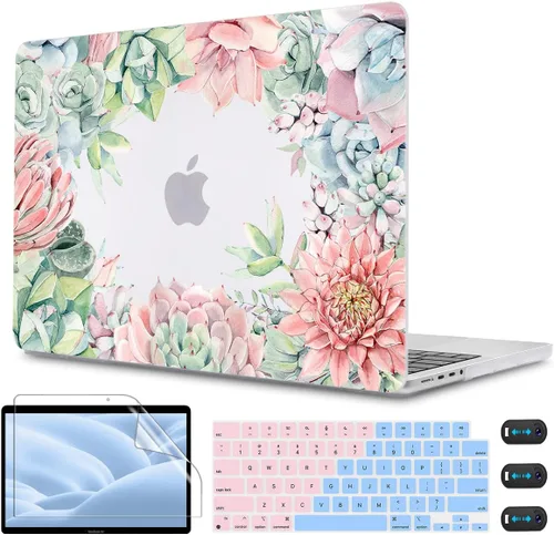 Vista 12 de CISSOOK Funda compatible con MacBook Pro de 16 pulgadas 2025 2024 2023 2022 2021 versión A3403 A3186 A2991 A2780 A2485, carcasa rígida para MacBook