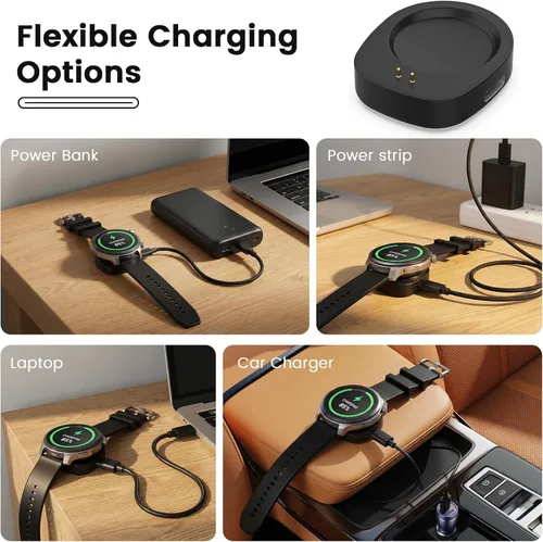 Vista 5 de Compatible con Amazfit Helio Strap Charger, reemplazo magnético de la base de carga para accesorios Helio Core