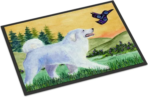 Vista 385 de Caroline's Treasures SS8220MAT - Felpudo afgano de 18 x 27 pulgadas, para interiores y exteriores, para entrada, antideslizante, lavable, de pelo