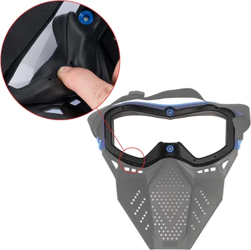 Vista 5 de Máscara táctica compatible con Nerf Rival, Apolo, Zeus, Khaos, Atlas, Artemis Blasters Rival Mask (2)