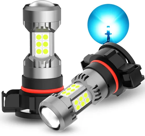 Vista 13 de Phinlion Bombillas LED antiniebla H10, 3200 lúmenes color azul hielo, súper brillantes PY20D 9145, focos antiniebla de repuesto para coches