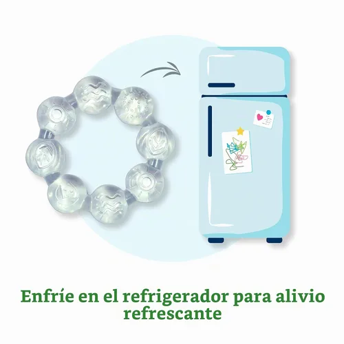 Vista 2 de green Sprouts fruta fresca Calmante Mordedor Transparente
