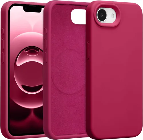 Vista 415 de Funda magnética de silicona para iPhone 13 Pro, color blanco antiguo [Compatible con Magsafe] [Forro de microfibra suave antiarañazos], funda
