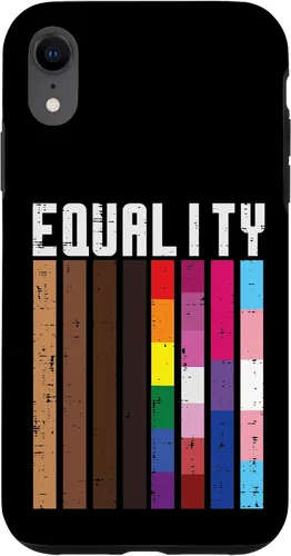 Vista 25 de Igualdad Negro LGBT Pride Rainbow Lesbian Gay Bi Trans - Funda de regalo para iPhone 17