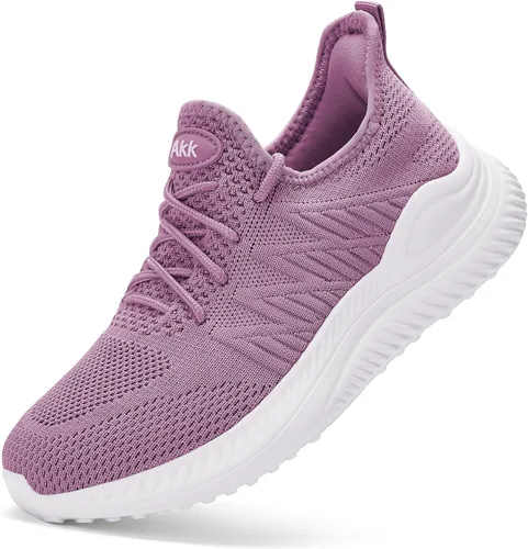 Vista 7 de Akk Zapatos de Tenis para Caminar para Mujeres - Zapatillas Casuales Ligeras con Espuma Viscoelástica Sin Cordones para Gimnasio Trabajo Viaje