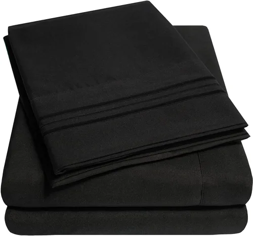 Vista 36 de 1500 Supreme Collection Juego de Sábanas de Bolsillo Extra Profundo - Sábanas de Cama Suaves de Lujo, Sin Arrugas, Ropa de Cama, Más de 40