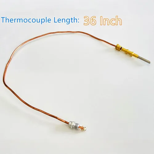 Vista 5 de Reemplazo de termopar para Robertshaw 1900-036 Sensor piloto de seguridad de 36 pulgadas compatible con freidora Henny Penny 34820 y freidoras