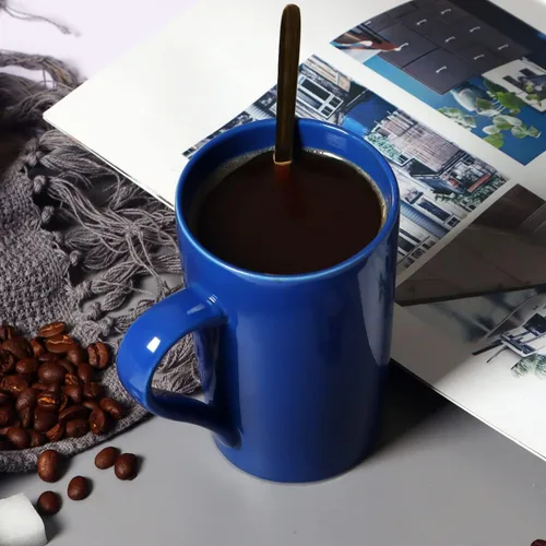 Vista 4 de M099 - Tazas de café de 12 onzas para fiesta de oficina, novedad de mármol para amigos, mujeres, hombres, hermanas y compañeros de trabajo, juego