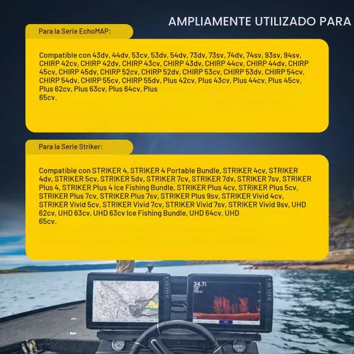 Vista 5 de Sunluway 010-12199-04 Cable de alimentación/datos NMEA 0183 de 4 pines compatible con Garmin Striker 4/4cv/4dv/Plus/Vivid Series y EchoMAP Series