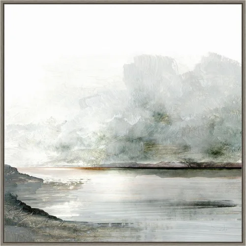 Vista 14 de Amanti Art Lienzo enmarcado para pared, 16 x 16 Ebb por Dan Hobday, lienzo enmarcado para pared, obras de arte de paisajes, decoración tradicional
