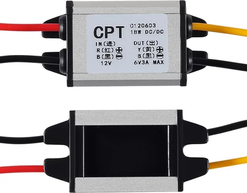 Vista 2 de Paquete de 2 convertidores de 12 V a 5 V, módulo de fuente de alimentación de tablero regulador de voltaje CC, CC 6.3-22V 12 voltios a 5 voltios 3A