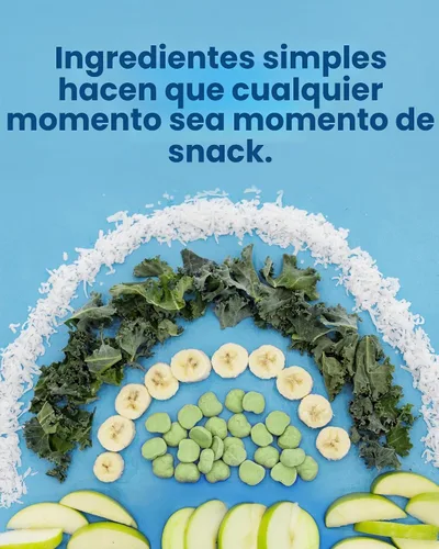 Vista 5 de Amara Bocaditos de frutas orgánicas de col rizada de manzana, sin colores/tintes artificiales, azúcar añadida, aperitivos de frutas sin lácteos