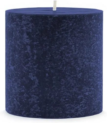 Vista 14 de Root Candles Unscented Candles - Vela de pilar de mezcla de cera de abeja, 3 x 3 pulgadas, color azul Williamsburg