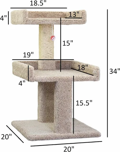Vista 4 de New Cat Condos Percha espaciosa para gatos grandes