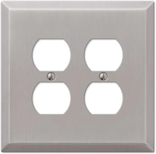 Vista 11 de Colester Direct - Placa de pared de níquel satinado para interruptor de pared, cubierta de tomacorriente GFI, acabado mate de níquel satinado