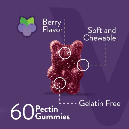 Vista 3 de Viteey Gomitas de melatonina de 10 mg – Gomitas para dormir para adultos, melatonina extra fuerte, veganas, sin OMG, sin gluten, 60