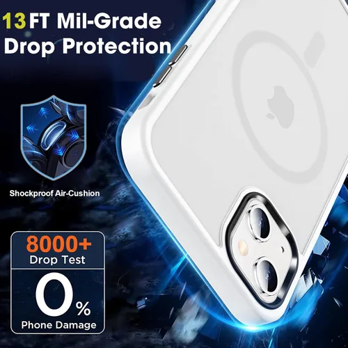Vista 760 de MOCCA - Funda magnética resistente para iPhone XR de 6.1 pulgadas, compatible con MagSafe, funda con protección contra caídas de grado militar