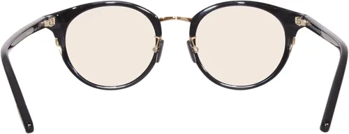Vista 4 de Gafas graduadas Tom Ford FT 5784 -D-B Asian fit 001 Shiny Black, "t" LogoBlue Bloc, Negro brillante