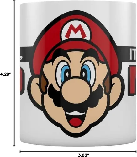 Vista 5 de Pyramid International Super Mario (It'S A Me Mario) - Taza de cerámica de 10 onzas líquidas, tamaño único