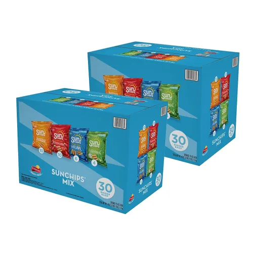 Vista 2 de Sunchips Variedad de chips de grano, 1.5 oz., 60/cartón (FRI49932)
