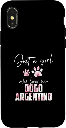 Vista 4 de Funda para iPhone 15 Just a girl who loves her dogo argentino