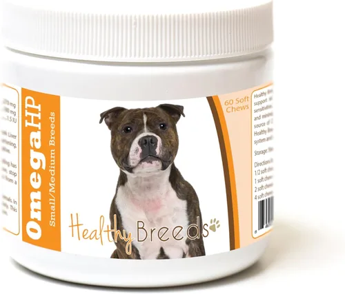 Vista 93 de Healthy Breeds Affenpinscher Omega HP - Masticables suaves para piel y pelaje, 60