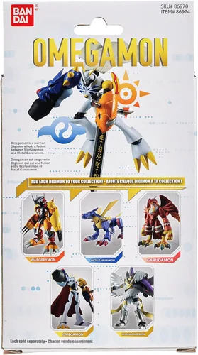 Vista 9 de Bandai Namco - Digmon - Figura de acción Omegamon, Shodo de 3.5 pulgadas
