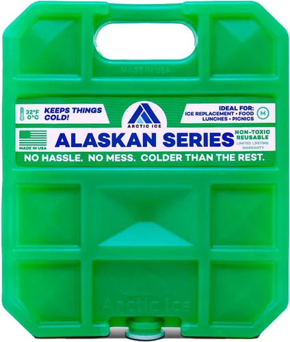 Vista 12 de Arctic Ice Bolsa de hielo reutilizable de larga duración de la serie Alaskan, se congela a 32 ° Fahrenheit, mantiene los alimentos y bebidas frescos