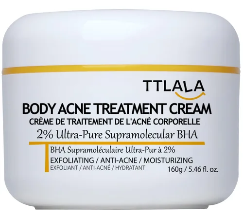 Vista 8 de Tratamiento para eliminar el acné de los glúteos, crema hidratante con ácido salicílico al 2%, aceite de árbol de té y hamamelis, tratamiento