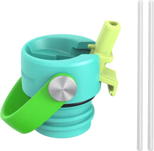 Vista 4 de Super Sparrow Botella de Agua Aislada - 17 Oz / 25 Oz / 34 Oz - Frasco FlipFlow de Boca Estándar - Libre de BPA, Botella a Prueba de Fugas