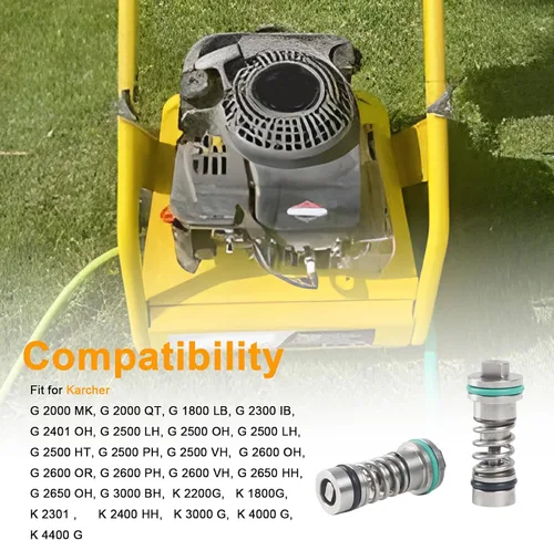 Vista 3 de 4.591-040.0 Descargador de canal de carga/válvula de derrame Conjunto completo para lavadoras a presión Karcher Reemplazar 4.591-036.0 063-328 (1)