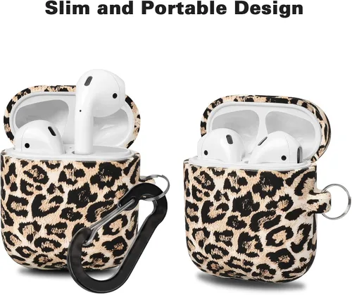 Vista 3 de Funda protectora de silicona suave para AirPods 2 y 1, frontal LED visible