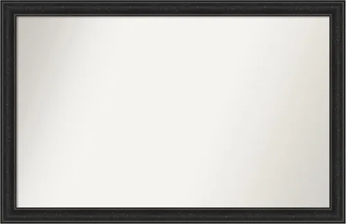 Vista 330 de Amanti Art Espejo personalizado, gran espejo de baño estrecho, espejo de pared o espejo de tocador de baño sobre el fregadero (24 x 24 pulgadas)