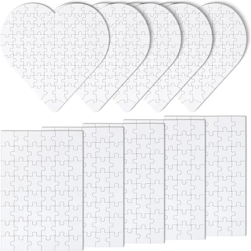 Vista 10 de Mr. Pen - Rompecabezas en blanco, paquete de 5, 100 piezas/paquete, 10.6" x 14.2" pulgadas, rompecabezas blanco, rompecabezas en blanco