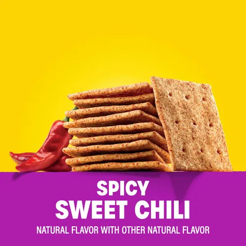 Vista 3 de Wheat Thins Snacks picantes de chile dulce, galletas de trigo integral, galletas de aperitivos, 8.5 onzas