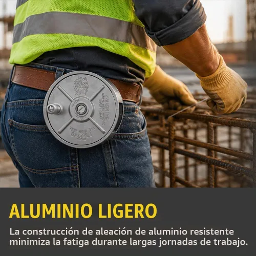 Vista 4 de WOLF - Rueda de aluminio de 6.25 pulgadas, ligera, ambidiestra, trabillas para cinturón y perilla incorporadas