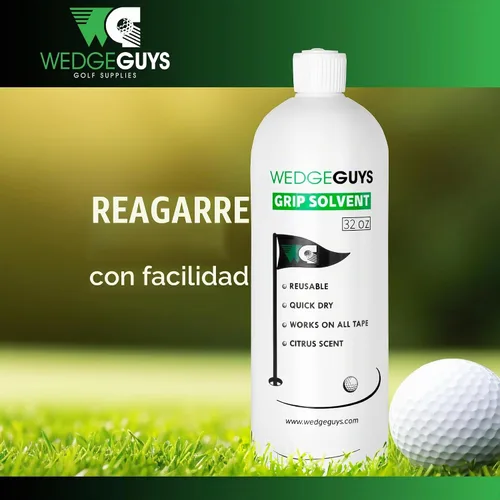 Vista 3 de Wedge Guys Solvente Profesional para Cinta de Agarre de Golf para Reemplazo de Agarre de Palos de Golf Solución de Solvente para Agarre de Golf