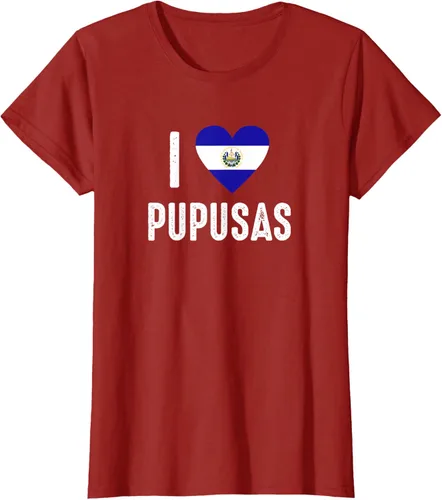 Vista 48 de Camiseta I Love Pupusa from El Salvador